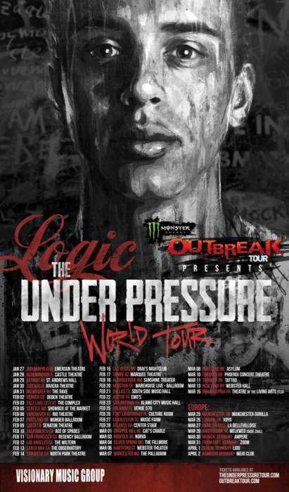 8NEkN7F Following The Release Of His New LP, Logic Reveals 'The Under Pressure World Tour'!  