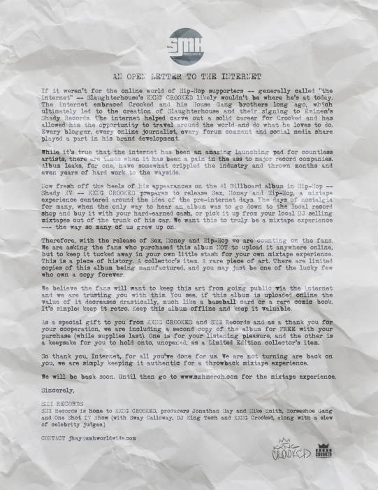 An-Open-Letter-To-The-Internet-Digital An Open Letter To The Internet From KXNG Crooked of Slaughterhouse!  