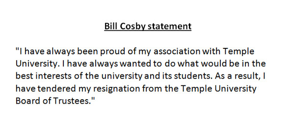 B3zOCrpCIAAxIYd-1 Bill Cosby Resigns From Temple University's Board Of Trustees  