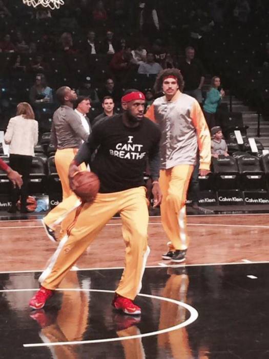 B4X4BejCEAAEifg Lebron James & Kyrie Irving Wear "I Cant Breathe" Shirts Showing Support For Eric Garner In Brooklyn (Photos) 