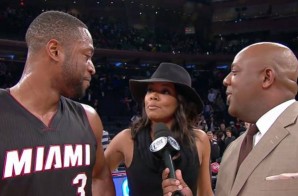 Love & Basketball: Gabrielle Union Videobombs Dwyane Wade’s Postgame Interview (Video)