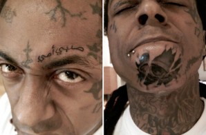 Lil Wayne Gets Three Interesting Face Tattoos (Photos)