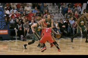 New Orleans Pelicans Guard Tyreke Evans Crosses Over Gordon Hayward For The Fancy Finish (Video)