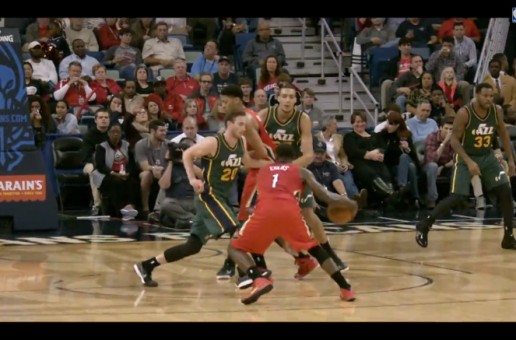 New Orleans Pelicans Guard Tyreke Evans Crosses Over Gordon Hayward For The Fancy Finish (Video)