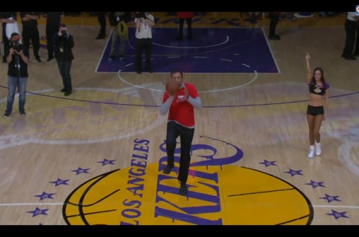 Vlade Divac Wins $90,000 For Charity Sinking A Half Court Shot During Halftime Of The Lakers Game (Video)