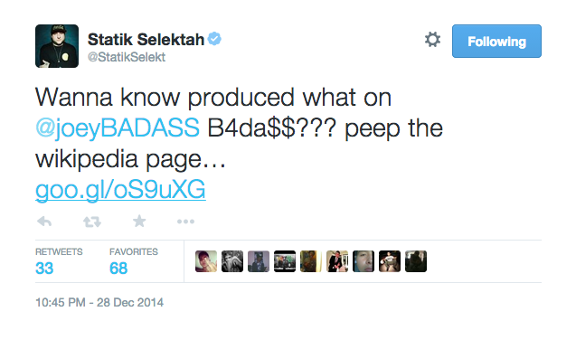 Screen-Shot-2014-12-29-at-11.03.55-AM Statik Selektah Reveals Producers For Joey Bada$$ Upcoming 'B4.Da.$$' LP!  