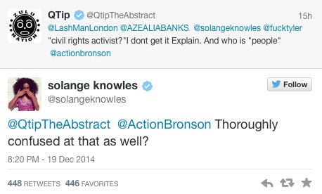 Screenshot-2014-12-20-11.06.07 Q-Tip & Solange Questioned Action Bronson "Civil Rights Activist" & "You People" Tweet To Azealia Banks  