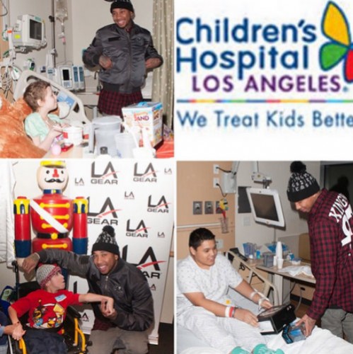 Tyga_Kylie_Jenner_Visit_Childrens_Hospital-499x500 Tyga & Kylie Jenner Bring Christmas Gifts To Children's Hospital  
