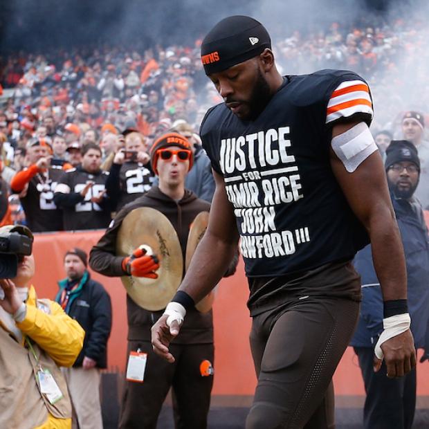 andrew_hawkins_shirt_justice_for_tamir_rice_john_crawford Cleveland Browns WR Andrew Hawkins Speaks On Wearing His "Justice For Tamir Rice" Shirt & The Uproar Received From Cleveland Police (Video)  