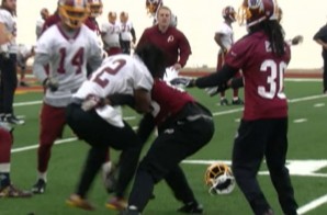 Washington Redskins Andre Roberts & Bashaud Breeland Fight During Practice (Video)