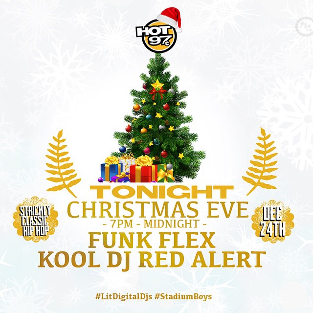 hot-97-christmas-eve-flex-red-alert Funkmaster Flex, DJ Red Alert & DJ Chuck Chillout - HOT 97 Christmas Mix (2014)  