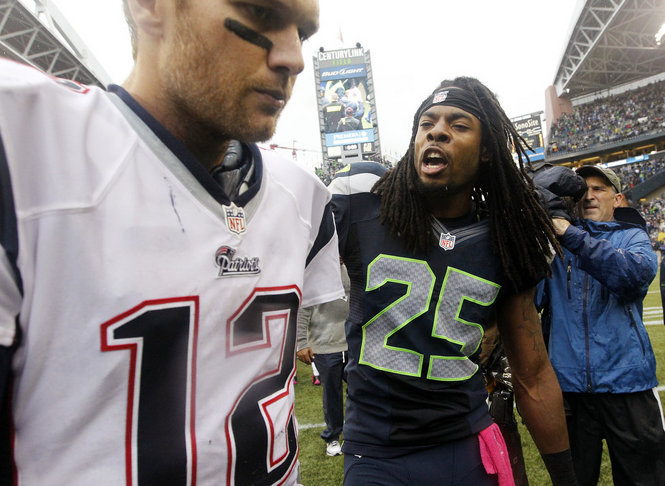 11707216-standard And Then There Were 2: The Seattle Seahawks Will Face The New England Patriots In Super Bowl 49  
