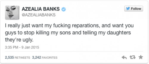 Screen-Shot-2015-01-11-at-3.45.37-AM-500x214-1 Azealia Banks Throws Shade At Kendrick Lamar & Engages In Twitter Beef With Lupe Fiasco  