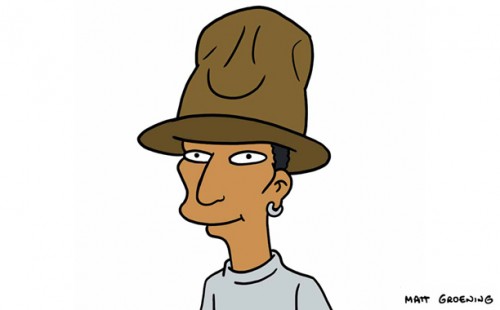 Simpsons-01_612x381-500x310 Pharrell Williams to Guest Star on The Simpsons!  