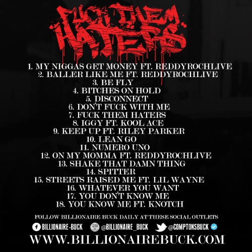 billionaire-buck-fuck-them-haters-mixtape-tracklist-HHS1987-2015 Billionaire Buck - Fuck Them Haters (Mixtape)  