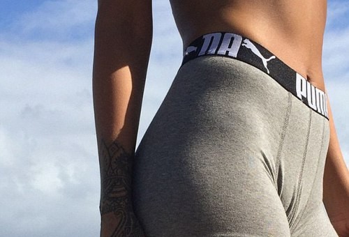 Well, Well, Well: Rihanna Goes Topless In Her New Puma Ad For Men Boxer Briefs (Photos)