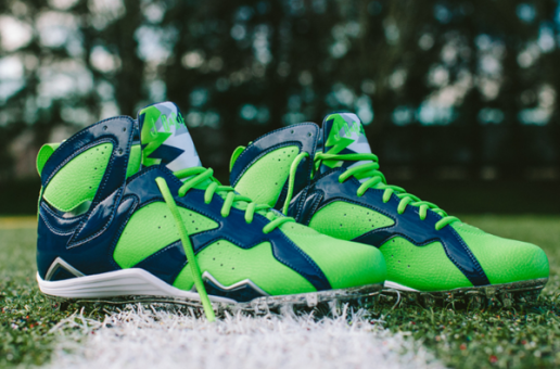 Seattle Seahawks Safety Earl Thomas Unveils His Super Bowl 49 “Air Jordan 7” Cleats (Photos)