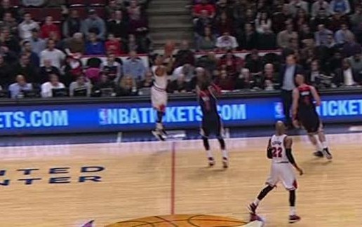 Derrick Rose Sinks A Half-Court Shot To Beat The Buzzer Heading To Halftime (Video)