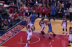 I Believe I Can Fly: Kevin Durant Takes Flight Dunking On Wizards Big Man Marcin Gortat (Video)
