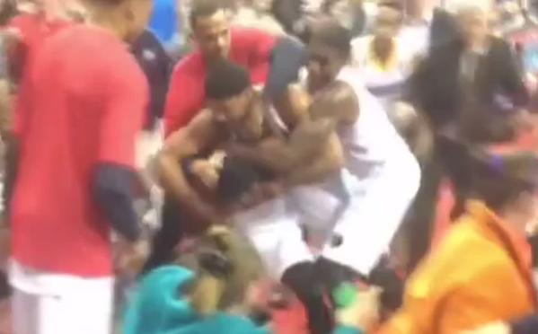 image40 NBA D-League Teammates Ejected for Fighting Each Other During Timeout (Video)  