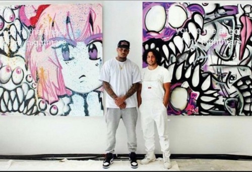 Chris_Brown_Art_Raises_60000-1-500x341 Chris Brown's Art Raises Over $60,000 At Miami Auction  