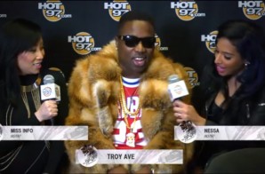 Troy Ave Talks With Hot 97’s Miss Info & Ness Nitty At “Tip Off” During All-Star Weekend (Video)