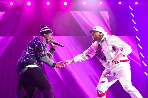 cb50-500x331 Chris Brown Brings Out G-Unit in Brooklyn (Video)  