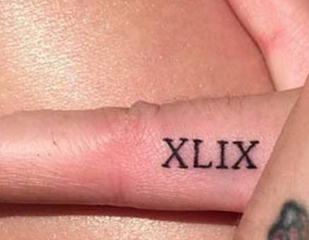 A Night To Remember For Life: Katy Perry Gets A Super Bowl XLIX Tattoo (Photos)