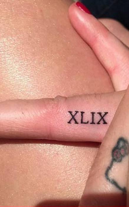 kp A Night To Remember For Life: Katy Perry Gets A Super Bowl XLIX Tattoo (Photos)  