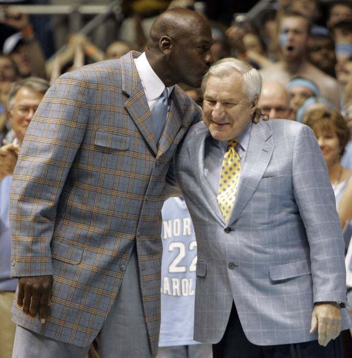 michael-and-dean Former North Carolina Tar Heels Coaching Legend Dean Smith Dies At The Age Of 83  