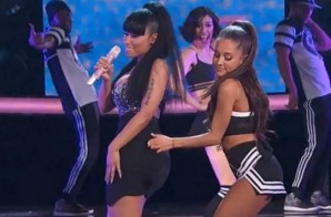 Nicki Minaj Joins Ariana Grande On Stage During NBA All Star Halftime Show (Video)