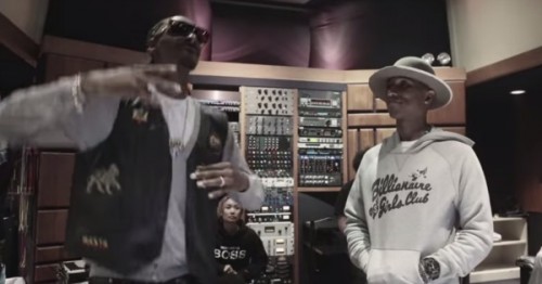 snooppharrell-500x262 Snoop Dogg & Pharrell Hit The Studio For 'BUSH' Pt.1 (Video)  