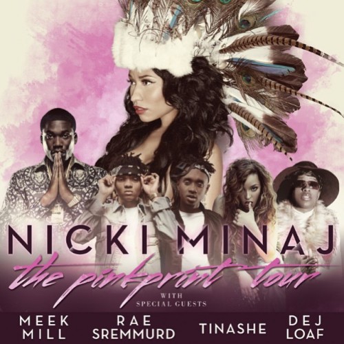 Nicki_Minaj_The_Pinkprint_Tour-500x500 Meek Mill, Tinashe, & Rae Sremmurd To Join Nicki Minaj's 'The Pinkprint' Tour  