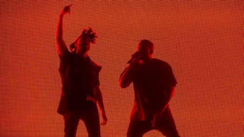 Kanye_Coachella-500x281 Kanye West Joins The Weeknd At Coachella Weekend 2 (Video)  