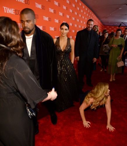 KimYe-Amy_3-436x500 TIME 100 Gala, TIME's 100 Most Influential People In The World - Red Carpet  