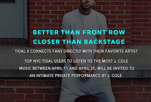 Tidal To Launch Tidal X Offline Experience Series With Private J. Cole Concert