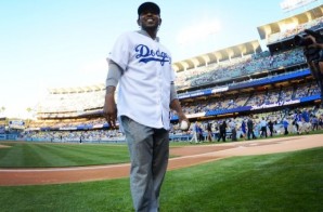 Kendrick Lamar Throws First Pitch At Dodgers Game! (Video)