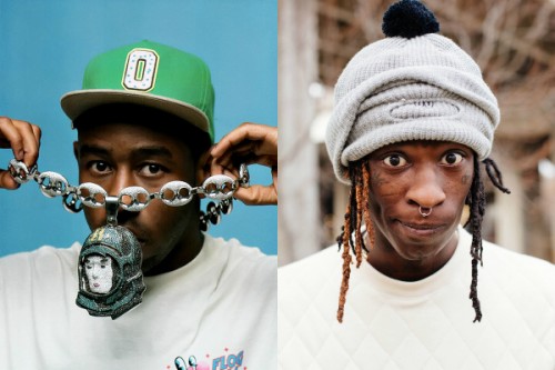 tyler-the-creator-young-thug-500x333 Tyler, The Creator's Album "Cherry Bomb" Debuts at No. 4 & Young Thug's "The Barter 6" Scores No. 26 On Billboard 200  