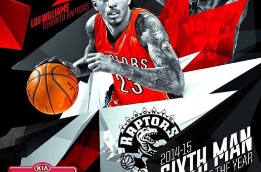 Toronto Raptors Star Louis Williams Receives The 2014-15 NBA Kia Motors 6th Man Of The Year Award