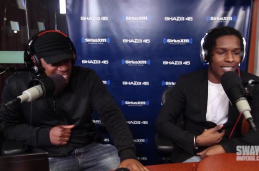 A$AP Rocky Freestyles On Sway In The Morning And Throws Shots At 50 Cent! (Video)