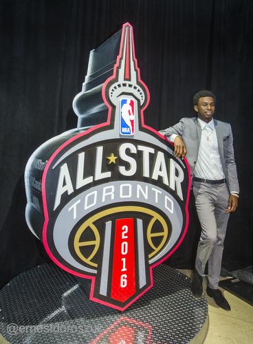 wiggins Andrew Wiggins & The NBA Unveil The 2016 Toronto NBA All-Star Game Logo (Photo)  