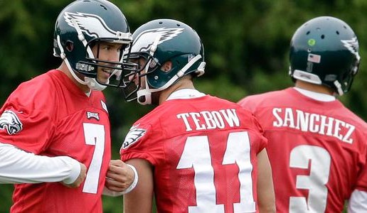 Sam Bradford, Tim Tebow & Mark Sanchez Ready To Fly High For The Eagles This Season (Photo)