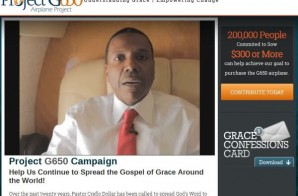 Ballin On A Holy Budget: An Atlanta Church Will Fund A New $65 Million Dollar Jet For Creflo Dollar (Video)