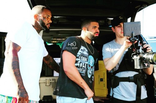 drake-game-100-shoot-500x331-500x331 The Game & Drake Go Behind The Scenes For New Video, "100"  