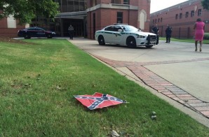 Confederate Flags Were Placed Around The King Center & Ebenezer Baptist Church This Morning In Atlanta