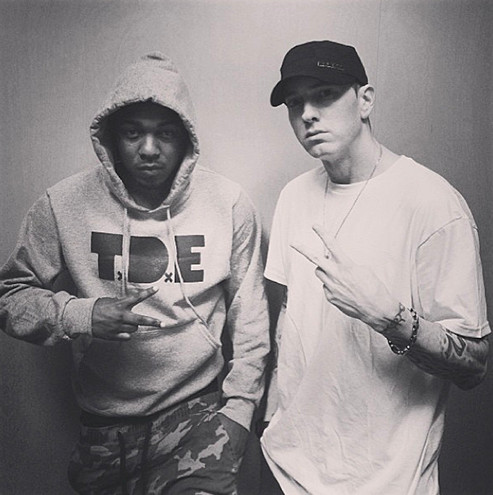 eminem-kendrick-lamar-love-game-karen-civil-1 Dr. Dre Recruits Kendrick Lamar And Eminem For "Straight Outta Compton" Soundtrack  