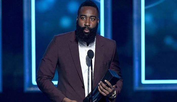 james-harden Bearded MVP: James Harden Wins The NBA MVP Honors At The 2015 Players Choice Awards  