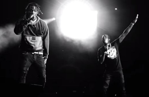 Meek Mill Brings Out Travis $cott To Perform “3500” In Bristol, Va During Pinkprint Tour! (Video)