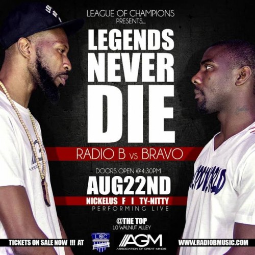 LNDFinal-500x500 Legends Never Die Rap Battle: Radio B vs Bravo (Video)  