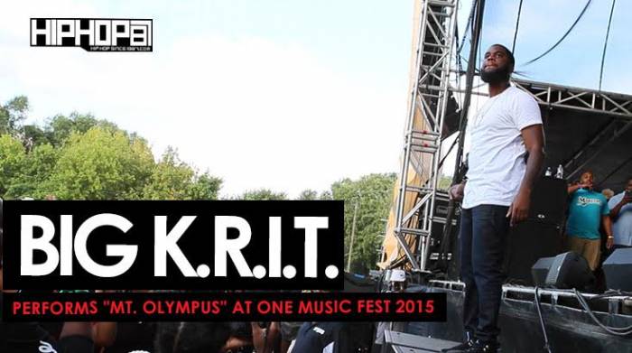 olympus Big K.R.I.T. Performs "Mt. Olympus" During One Music Fest 2015 (Video)  